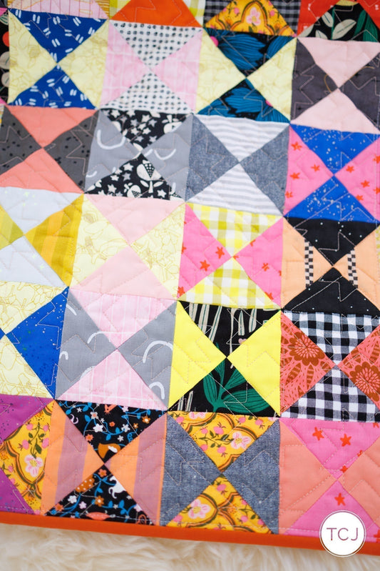 Scrappy Hourglass Quilt