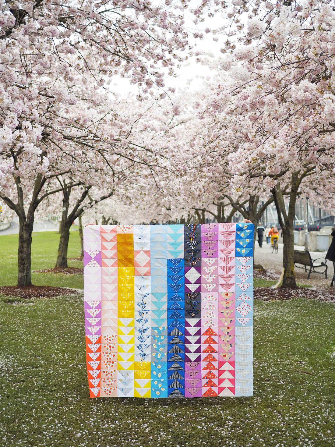 My Scrappy Flying Geese Quilt - the long story