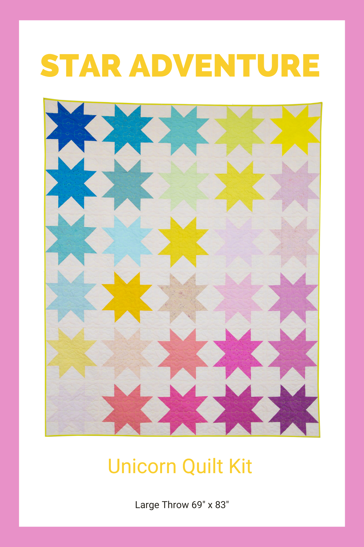 Star Adventure Quilt Kit - Unicorn
