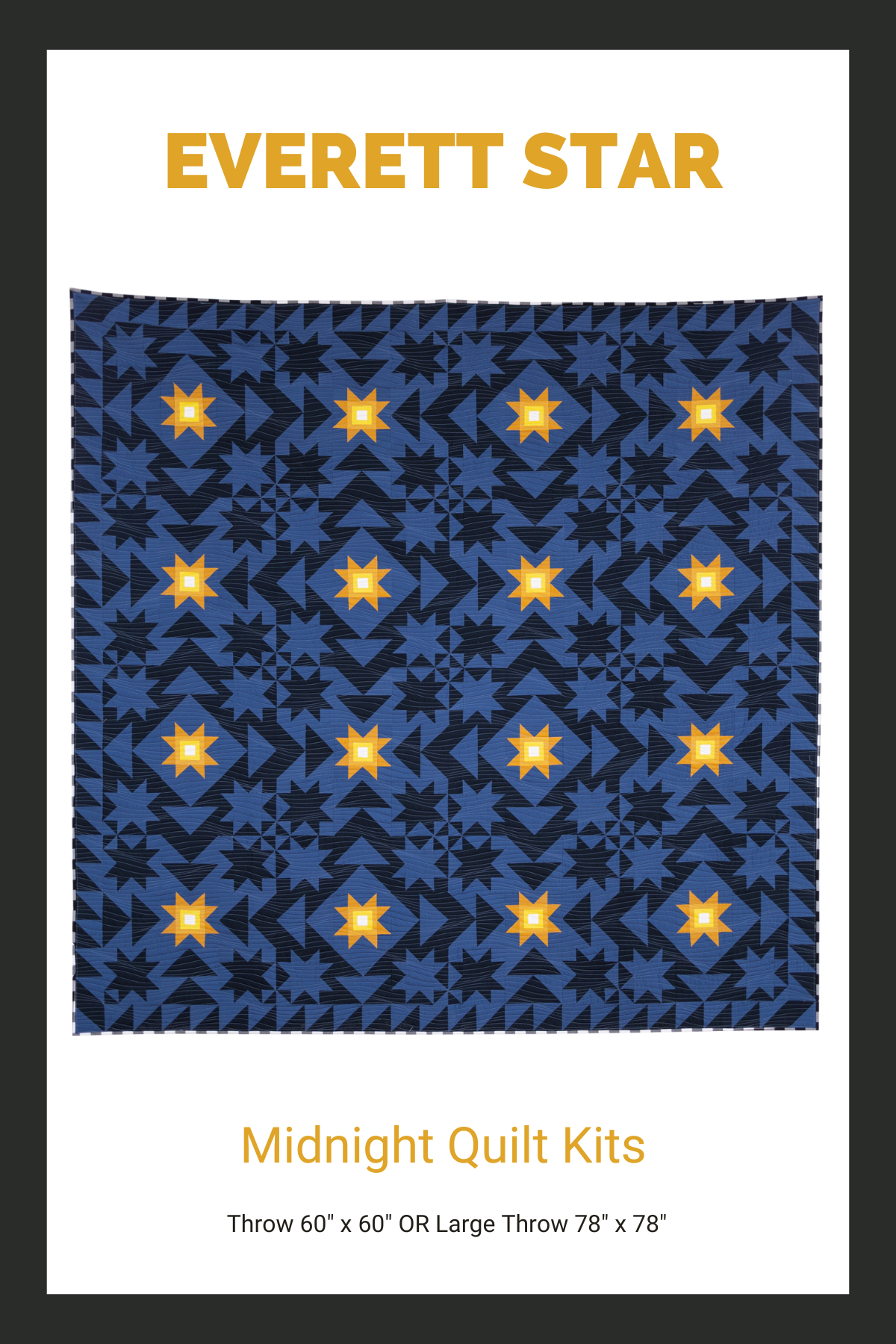 Everett Star Quilt Kits - Midnight