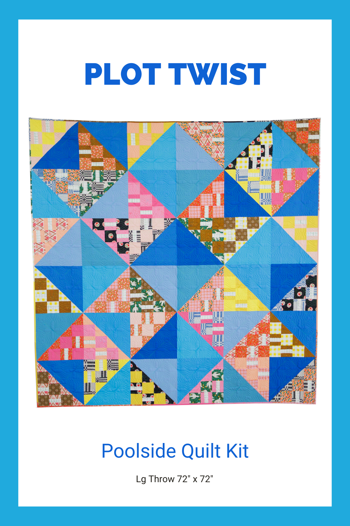 Plot Twist Quilt Kit - Poolside
