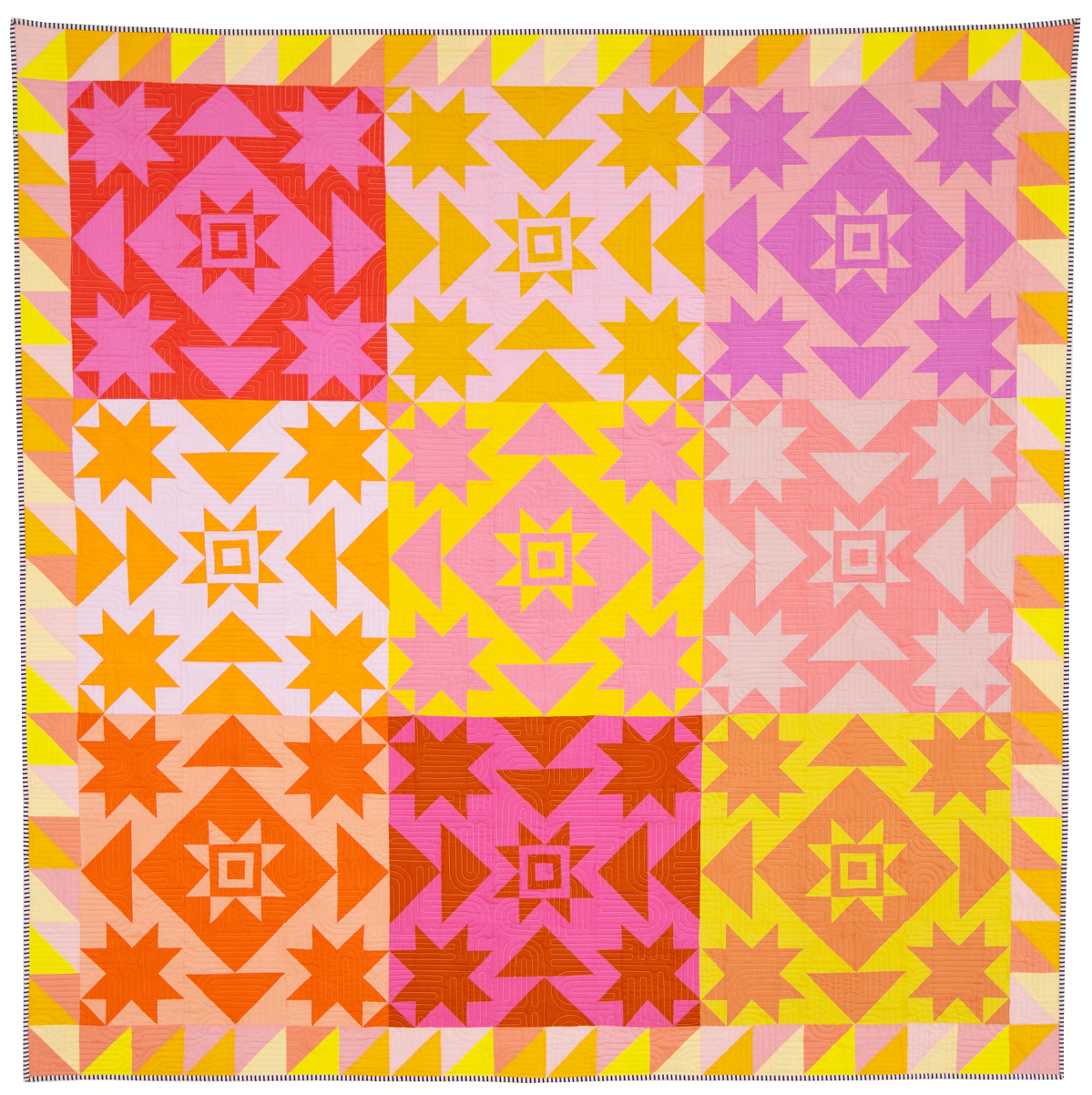 Everett Star Quilt Pattern - PDF