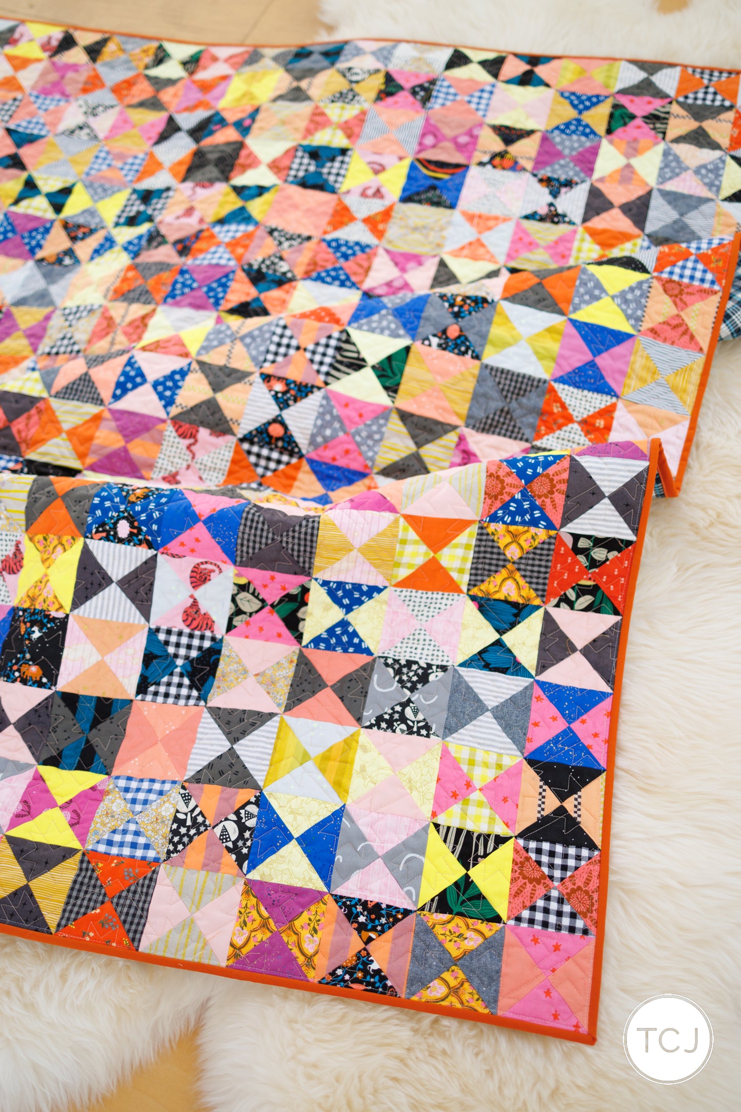 Scrappy Hourglass Quilt