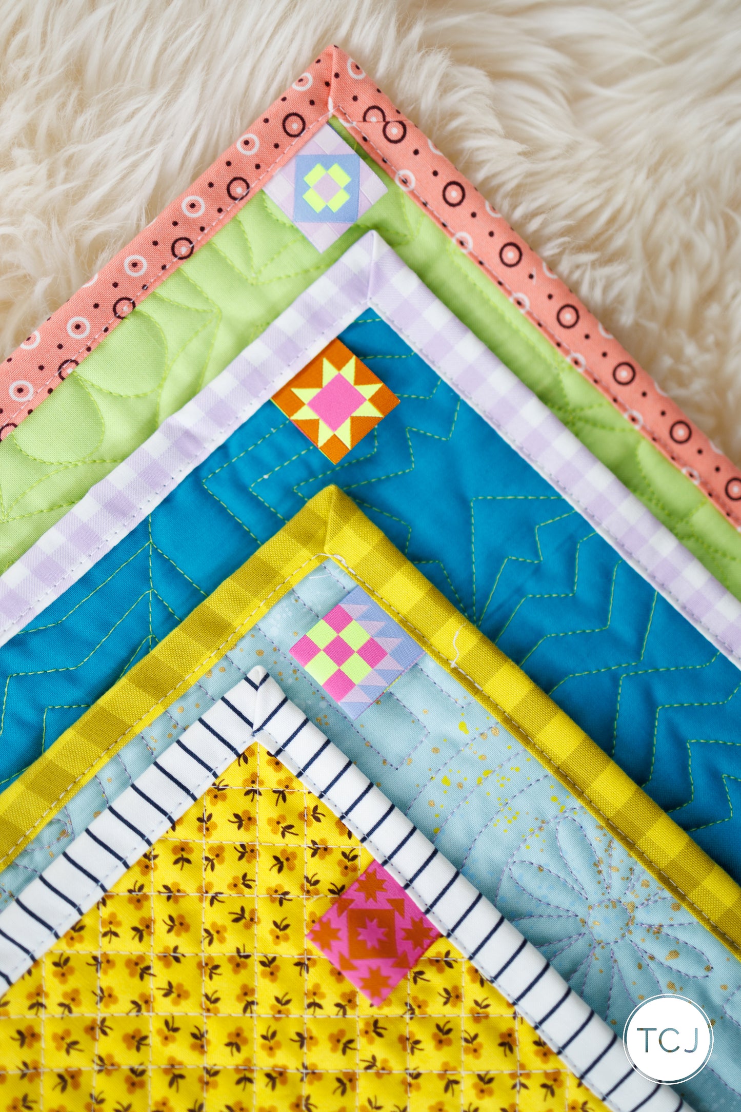 TCJ x Sarah Hearts Quilt Block Labels