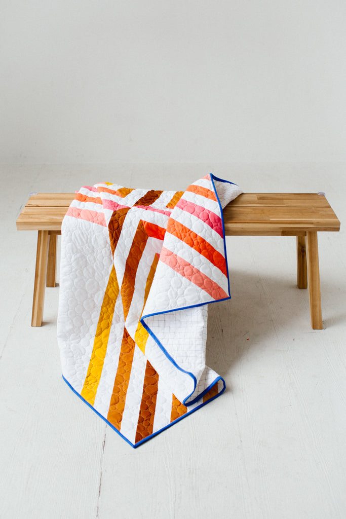 Stripe Crossing Quilt - Cover