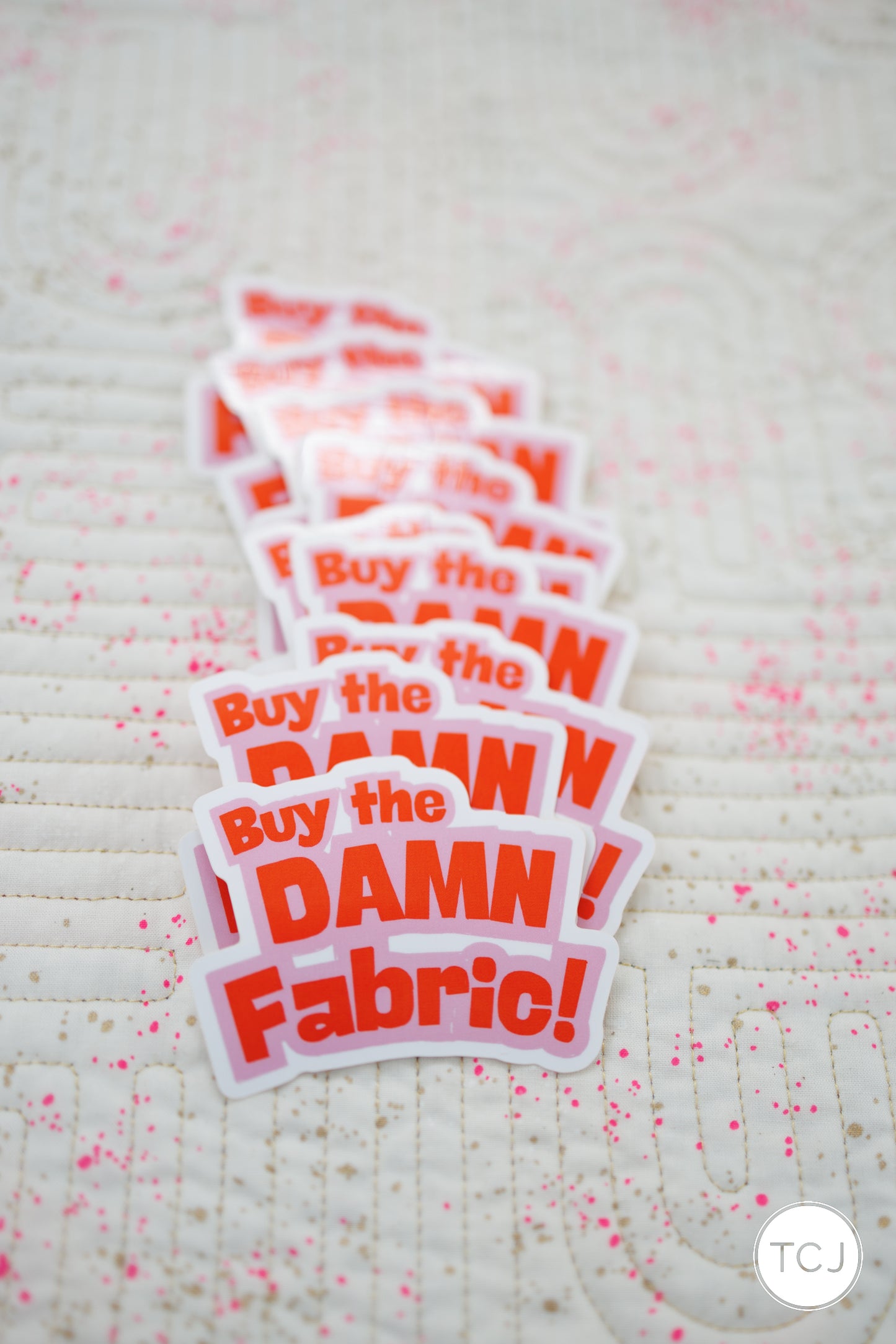 Buy the Damn Fabric Sticker