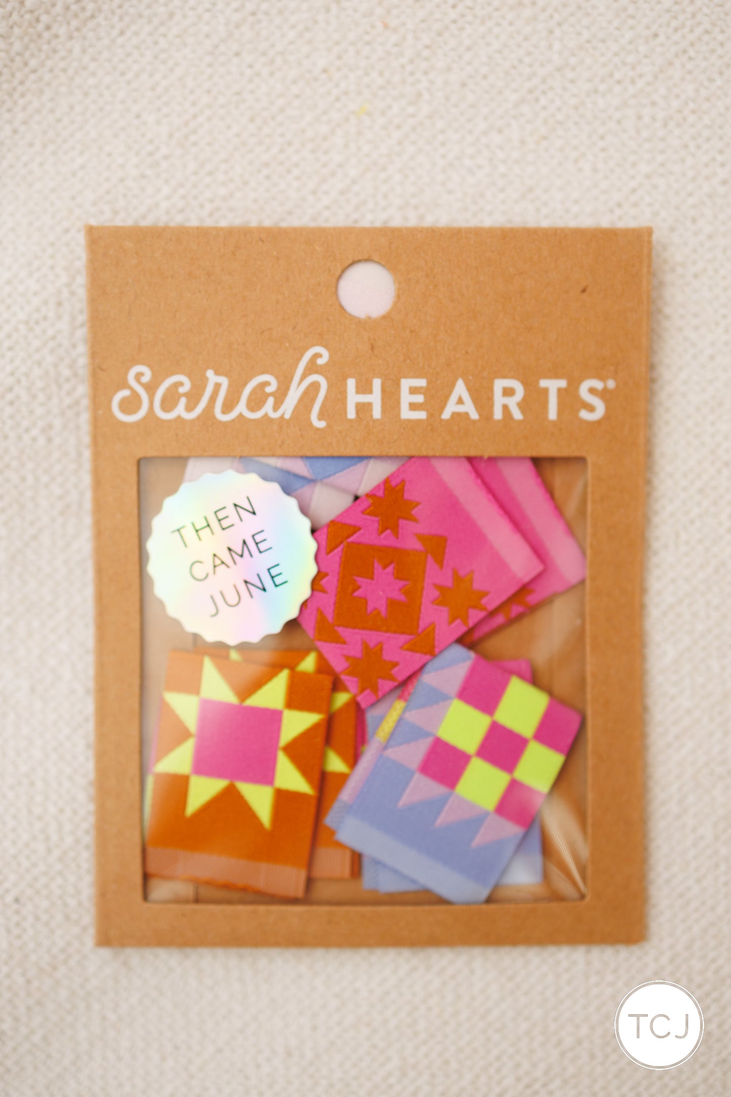 TCJ x Sarah Hearts Quilt Block Labels