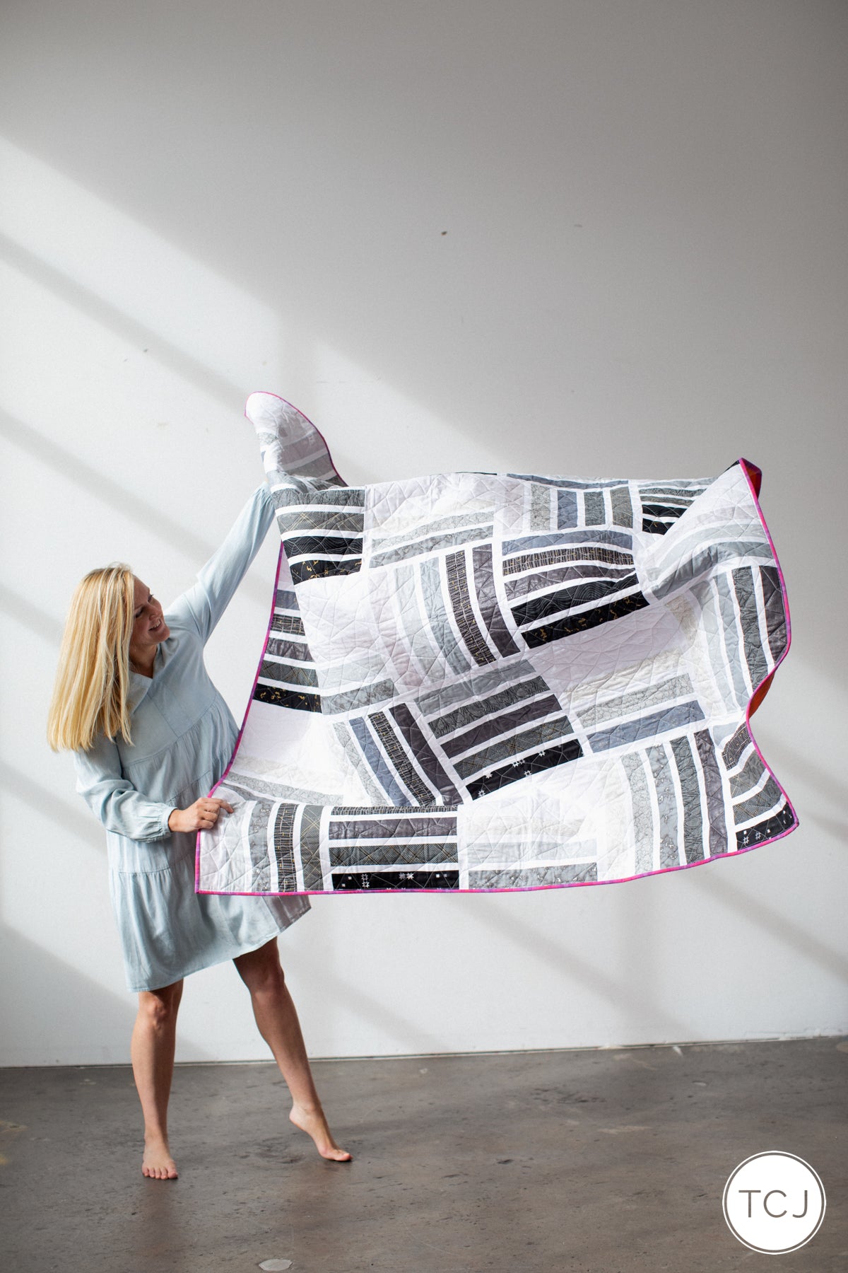Blakely Quilt - Black and White
