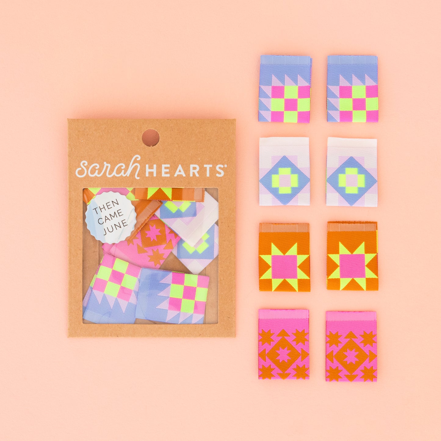 TCJ x Sarah Hearts Quilt Block Labels