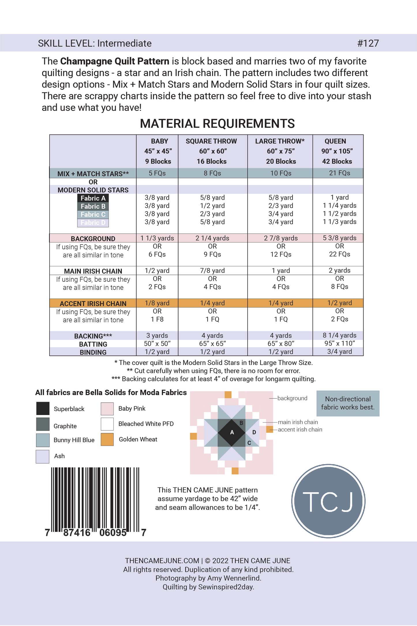 Champagne Quilt Pattern - PDF