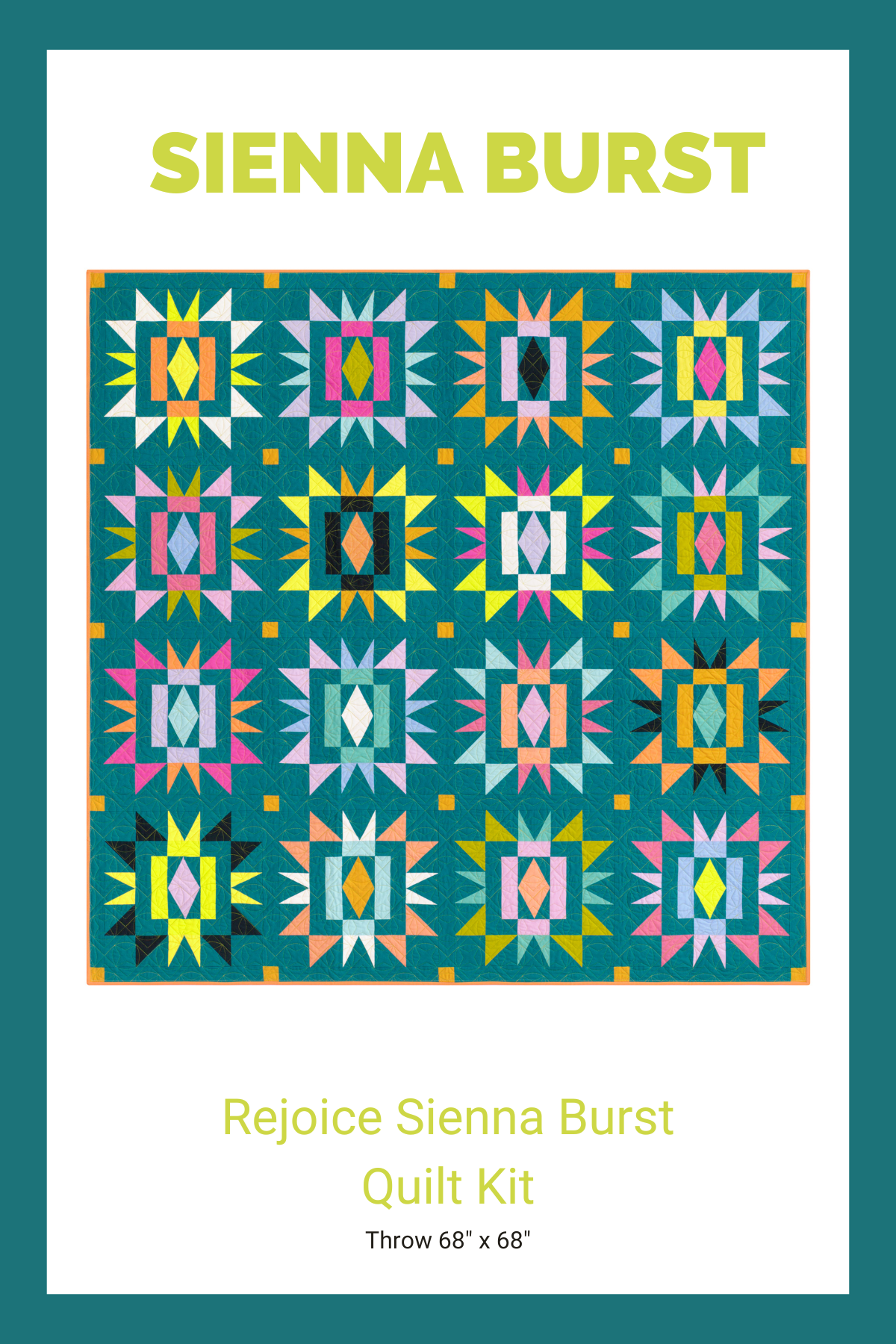 Sienna Burst Rejoice Quilt Kit