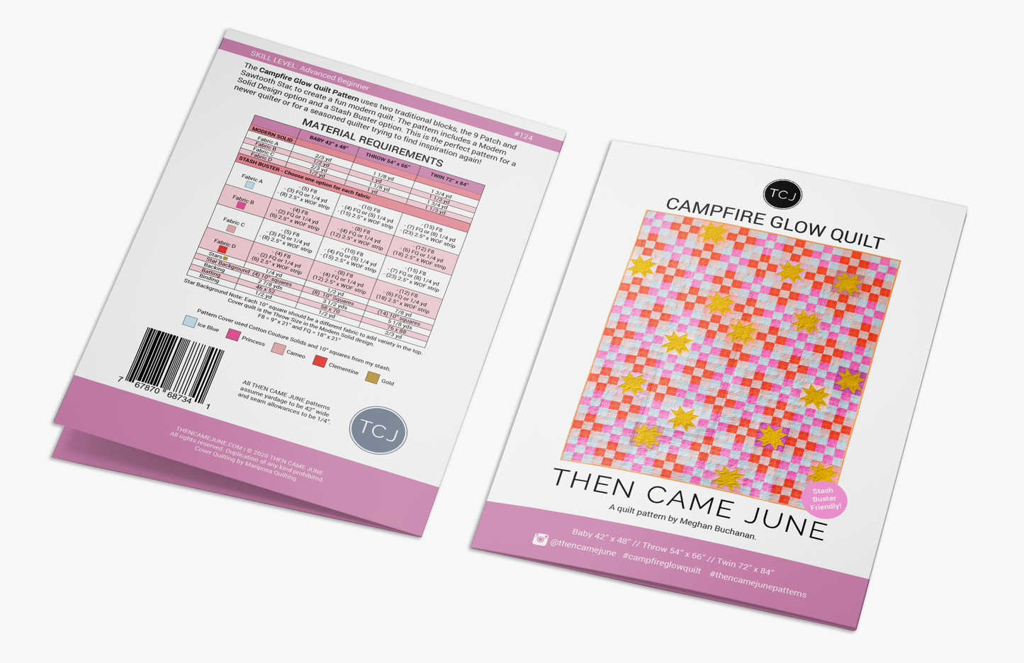 Campfire Glow Quilt Pattern - Printed