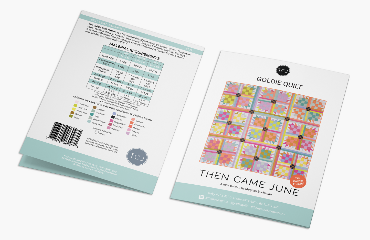 Goldie Quilt Pattern - Printed
