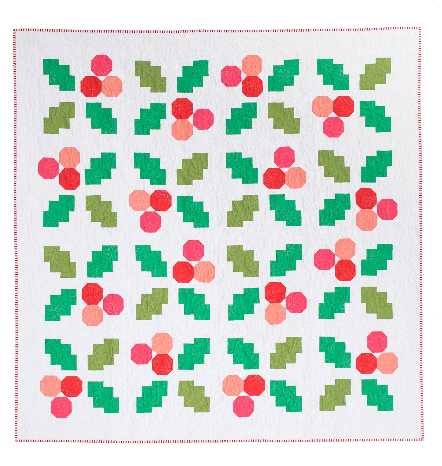 Holly Jolly Quilt Pattern - PDF