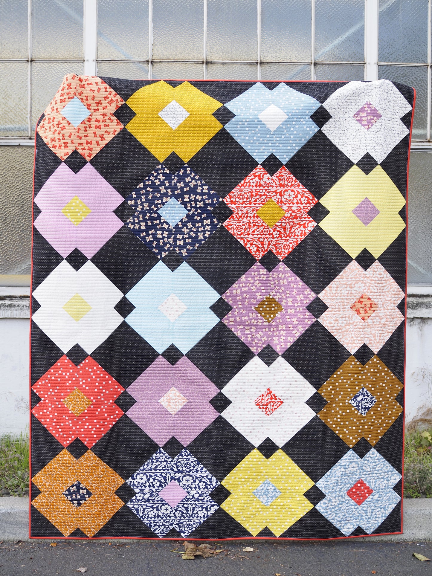 Flower Tile Quilt Pattern - PDF