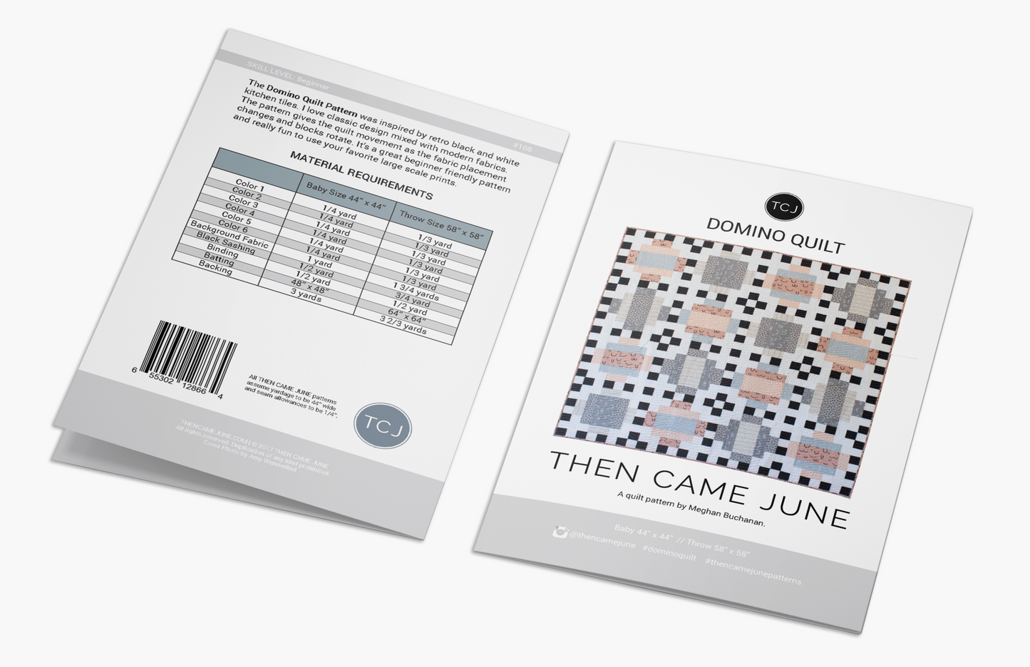 Domino Quilt Pattern - Printed