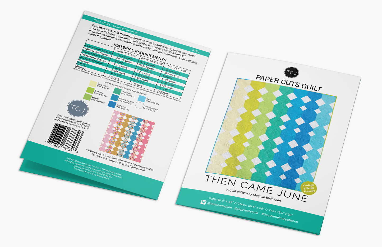 Paper Cuts Quilt Pattern - Printed