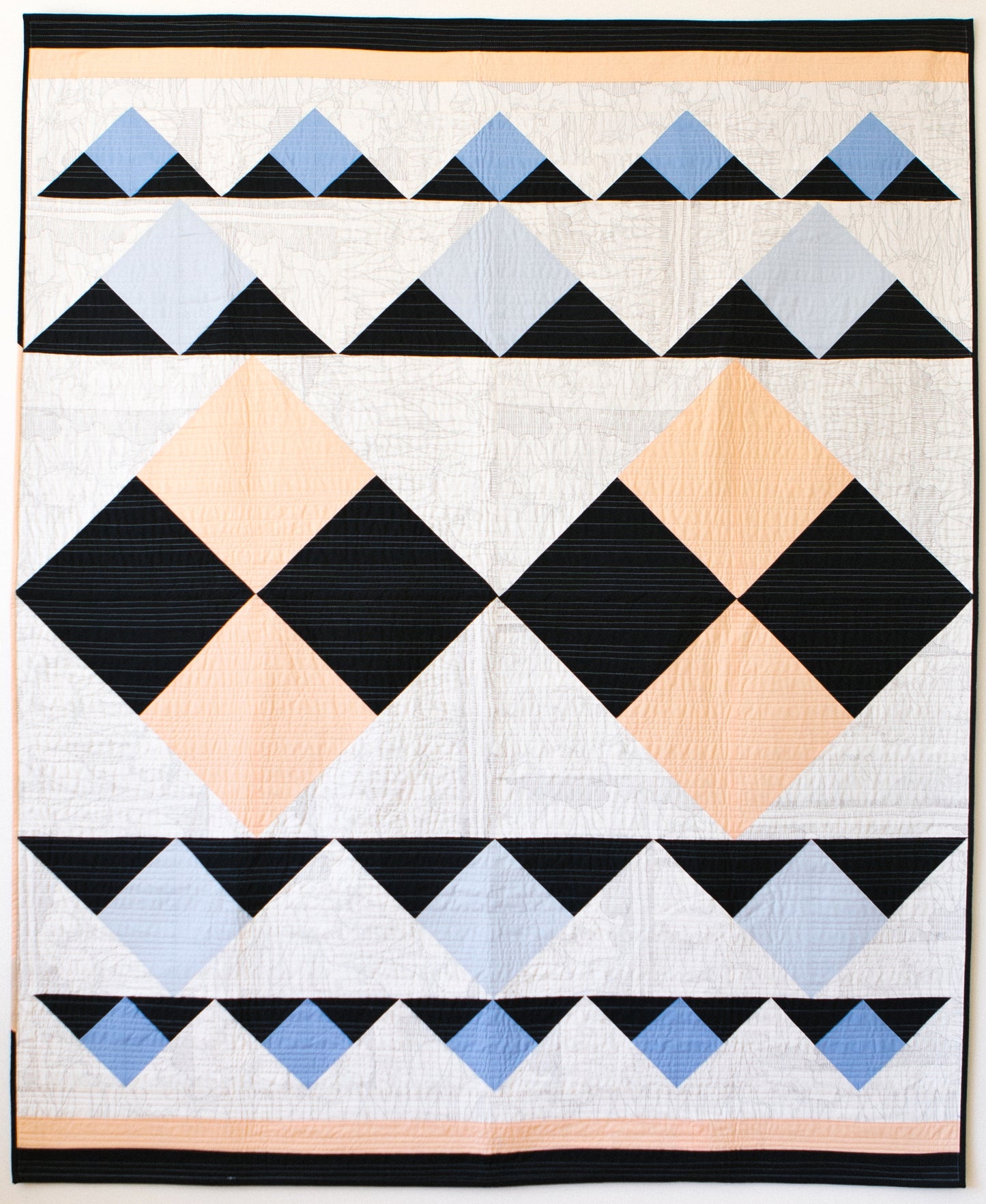 Double Mountain Quilt Pattern - Printed