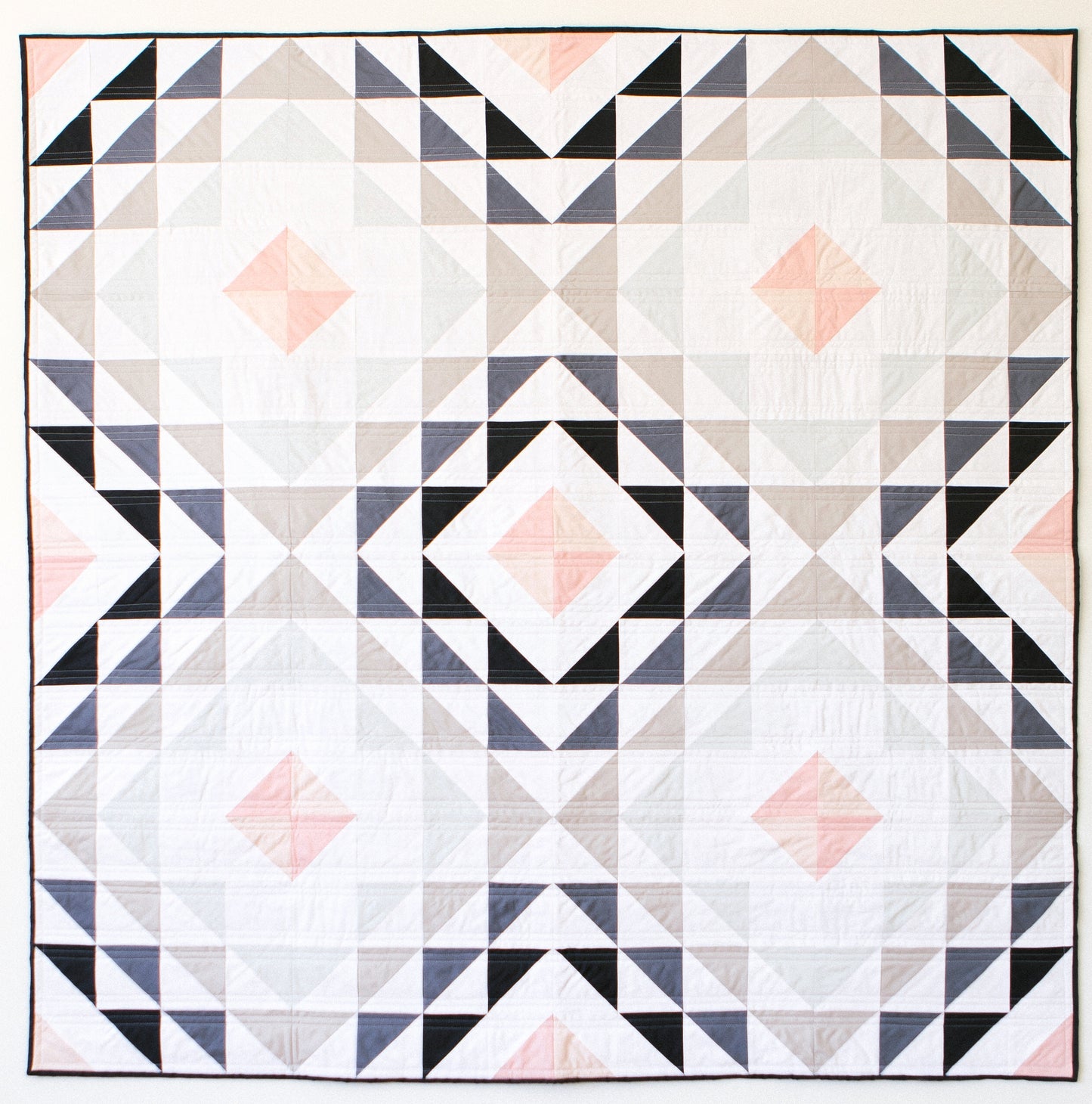 Diamond Ripples Quilt Pattern - Printed