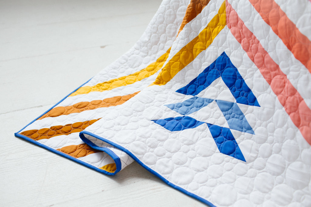 Stripe Crossing Quilt Pattern - PDF