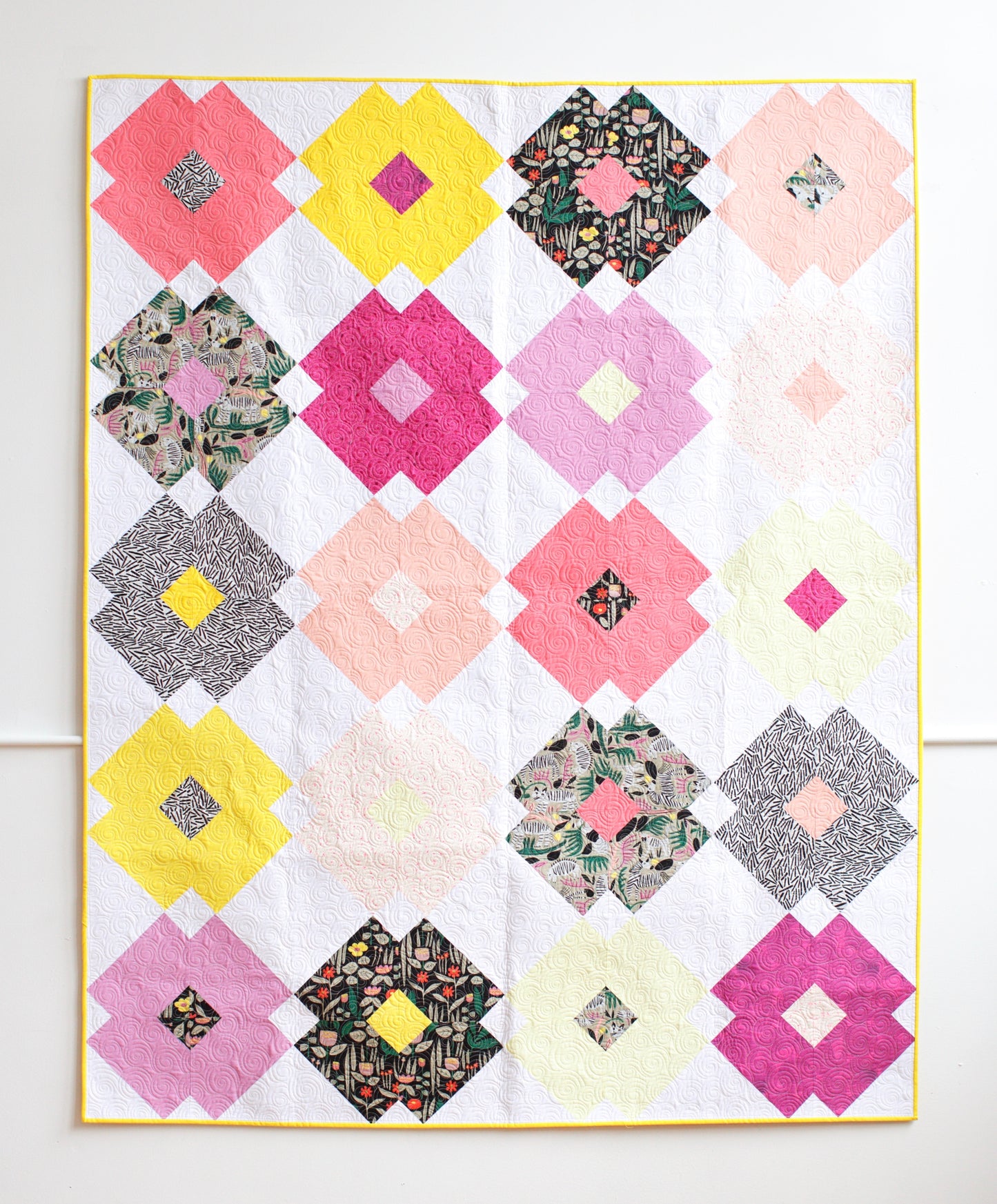 Flower Tile Quilt Pattern - PDF