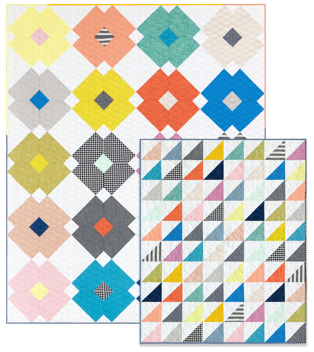 TCJ Basics Bundle - Flower Tile Quilt + HST Bonus Quilt