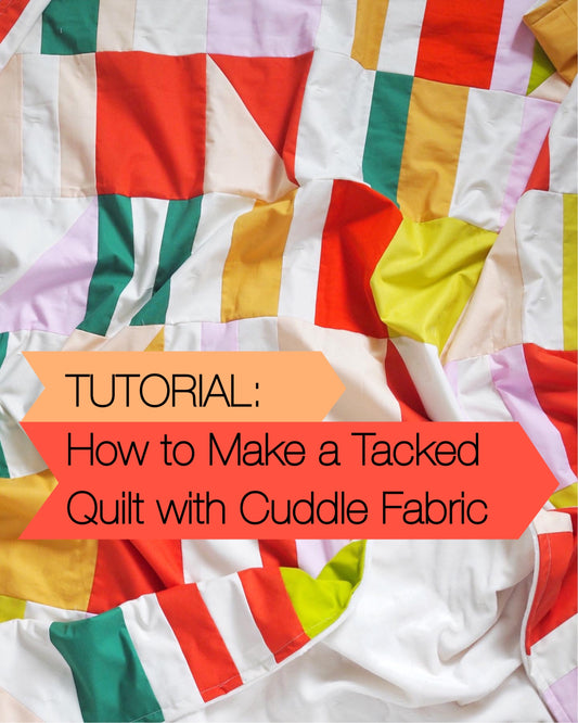 Tutorial: How to Make a Tacked Quilt with Cuddle Fabric