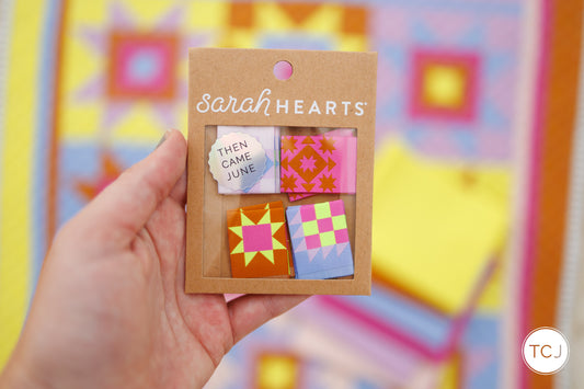 TCJ x Sarah Hearts Quilt Block Labels