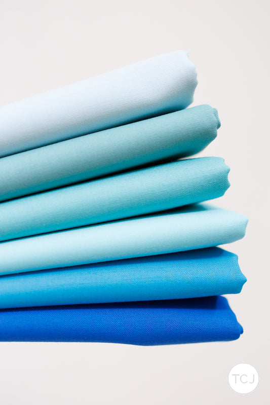 Blue Bellas - Half Yard Bundle