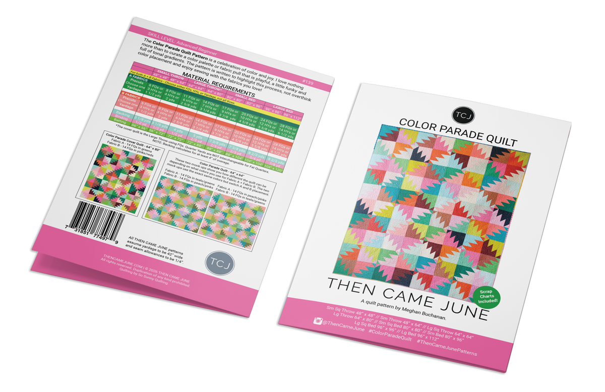 Color Parade Quilt Pattern - Printed