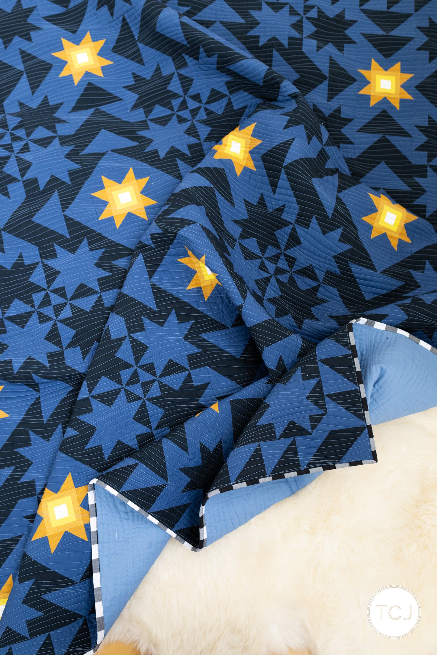 Everett Star Quilt Pattern - Printed