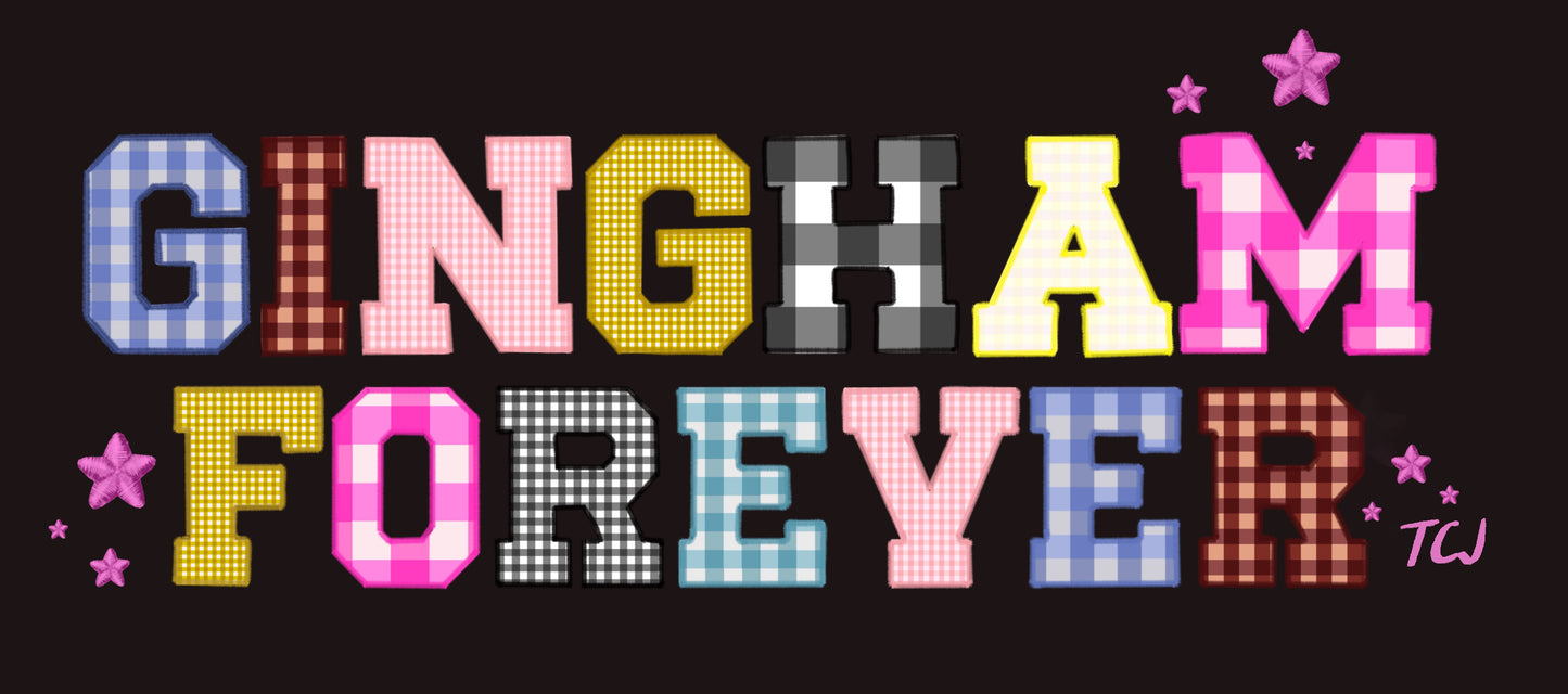 Gingham Forever Sticker