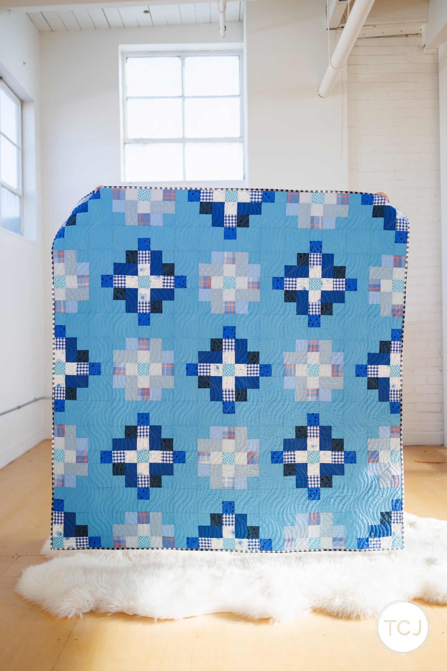 Granny Cabin Quilt - All the Blues