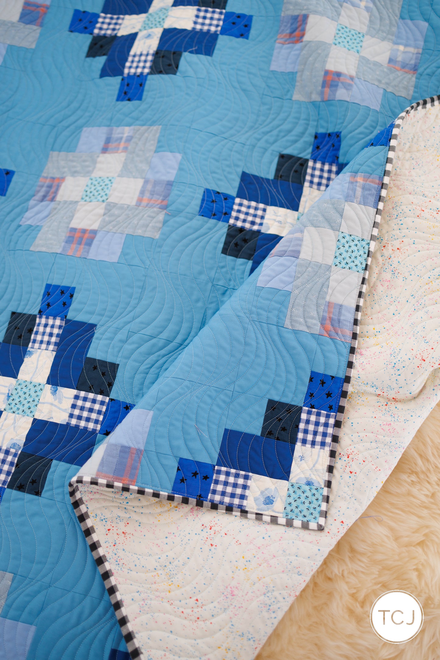 Granny Cabin Quilt - All the Blues