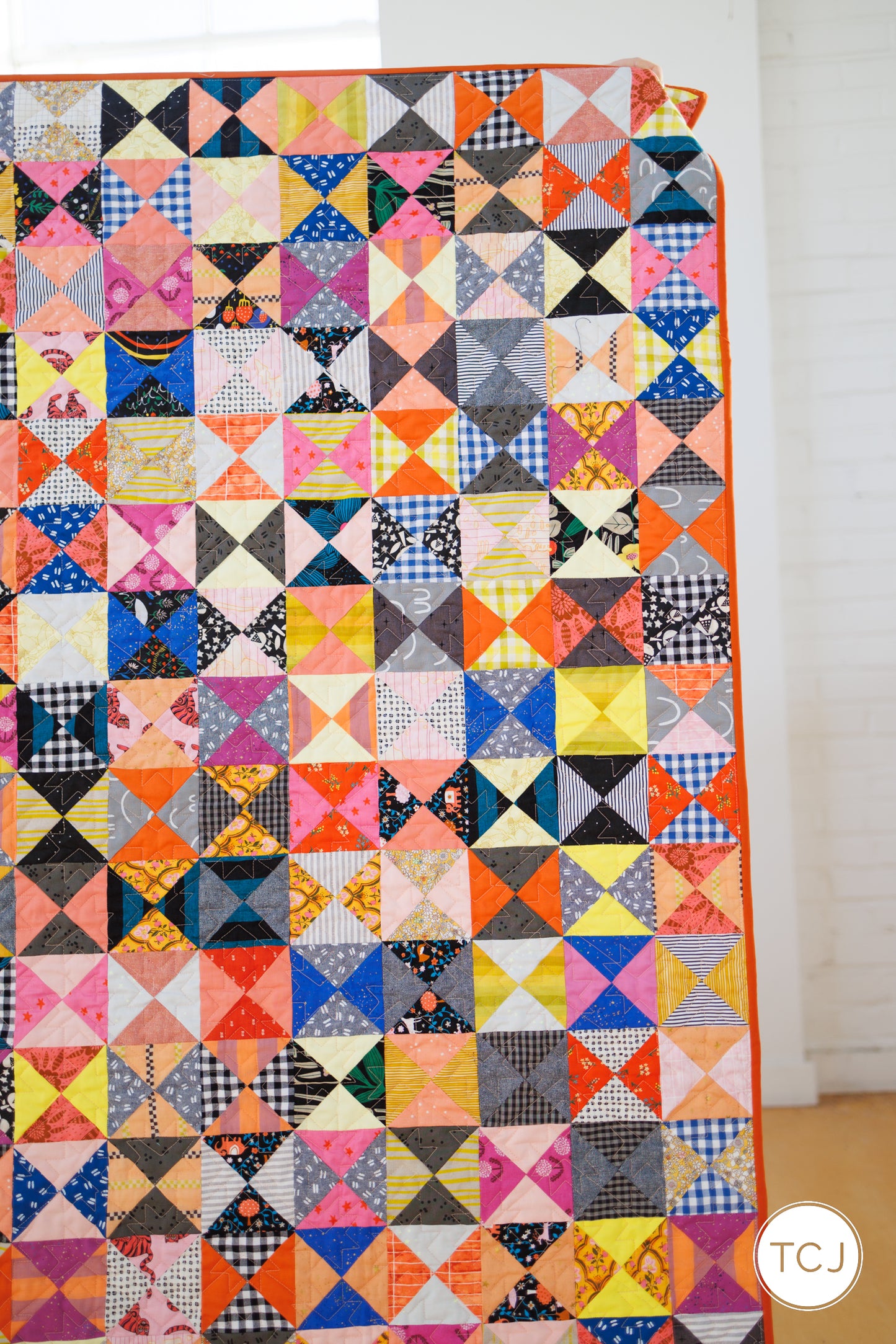 Scrappy Hourglass Quilt