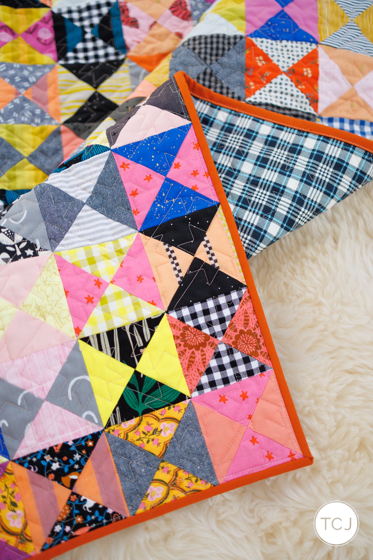 Scrappy Hourglass Quilt