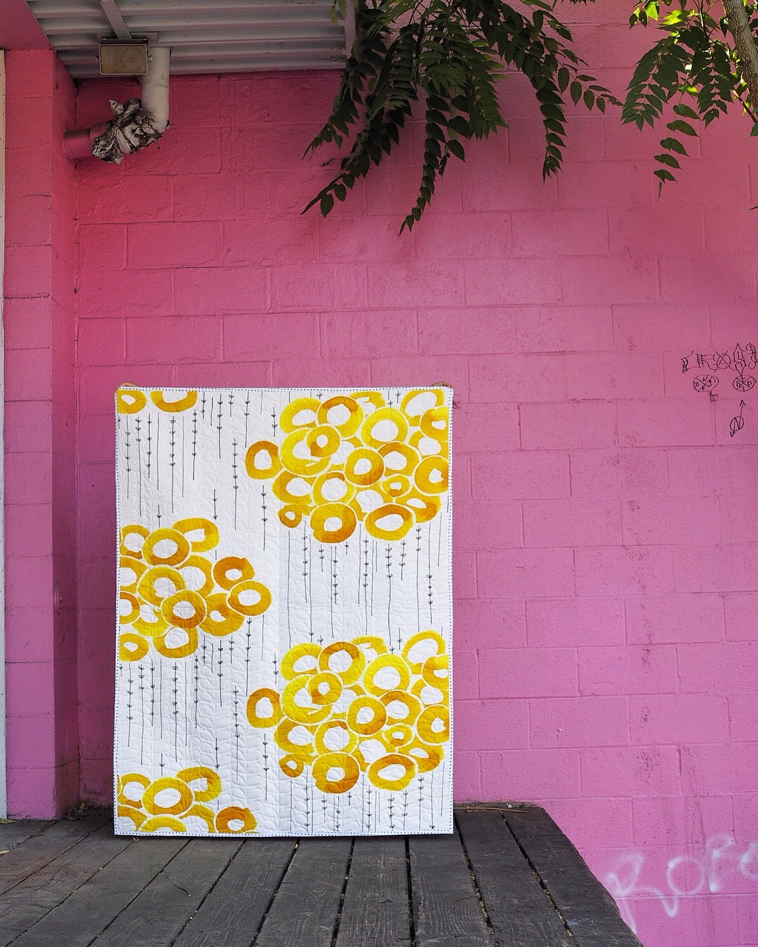 Inside Out Star Quilt - Coral
