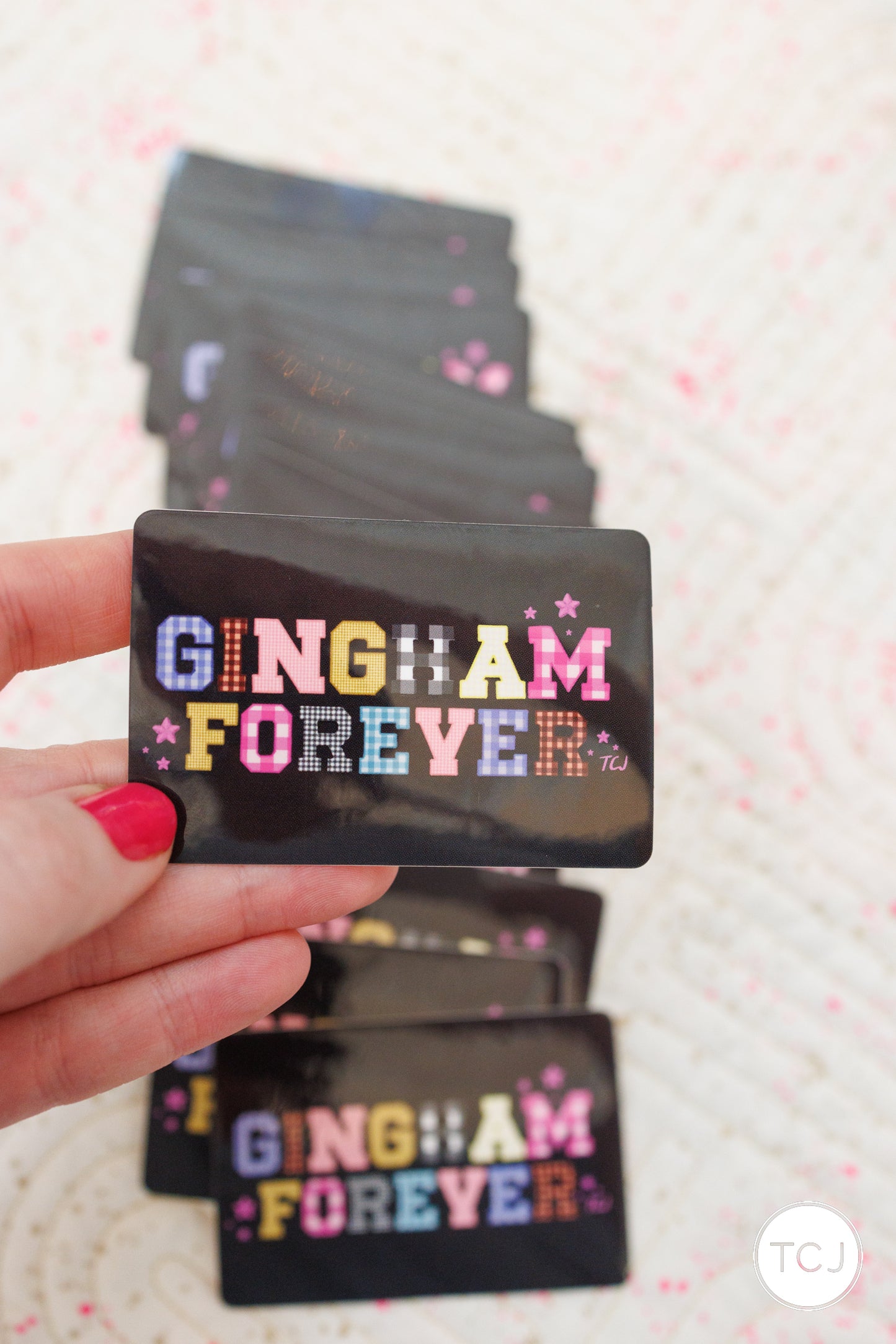 Gingham Forever Sticker