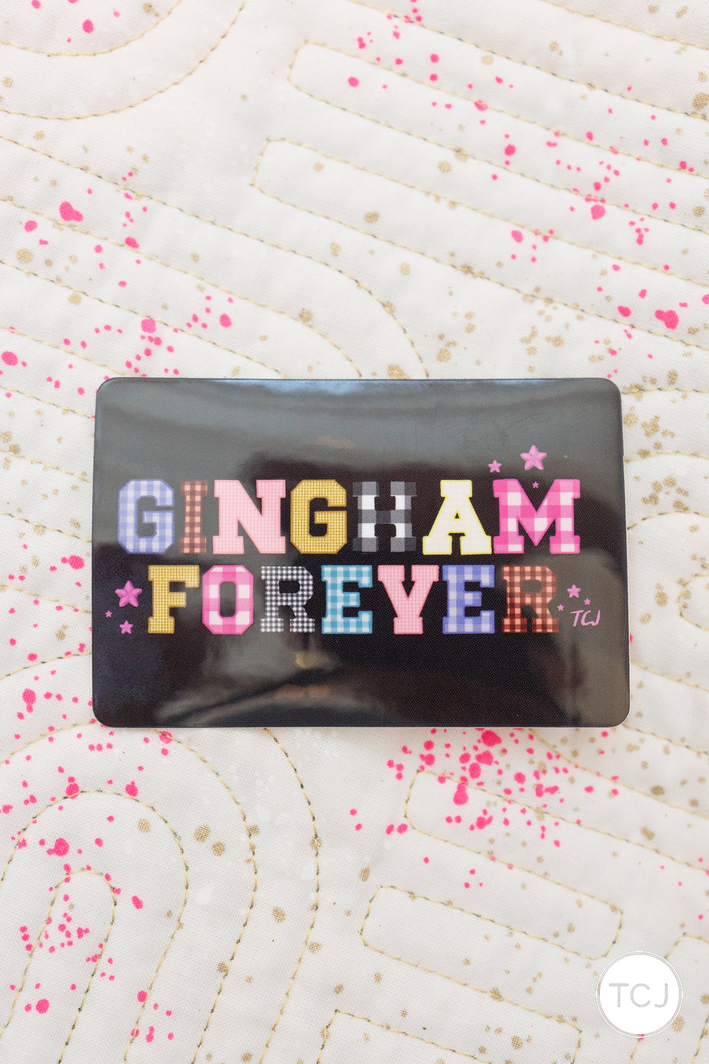Gingham Forever Sticker
