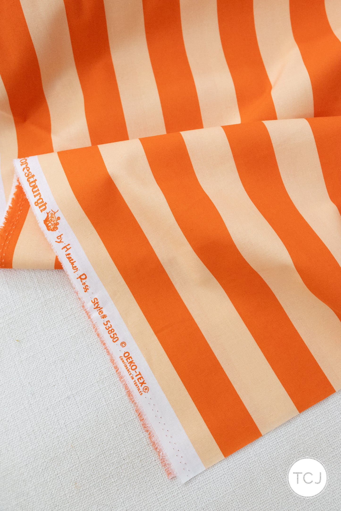 Orange Broadstripe Binding - 1/2 Yard