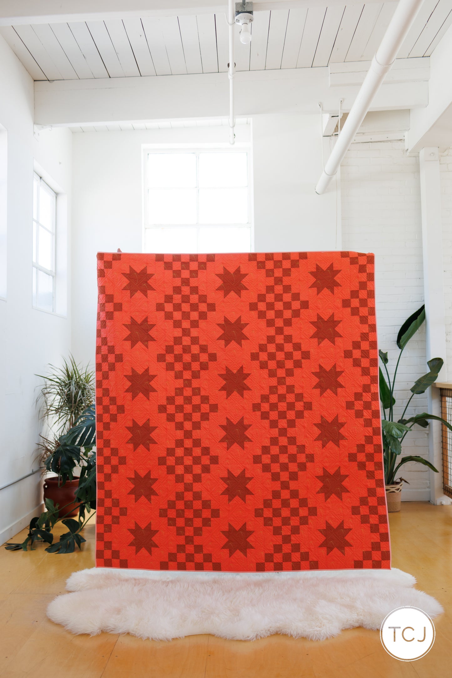 Orchard Stars Quilt - Satsuma