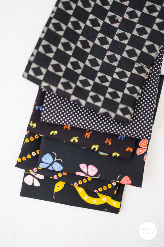 Black - 6 piece FQ Bundle