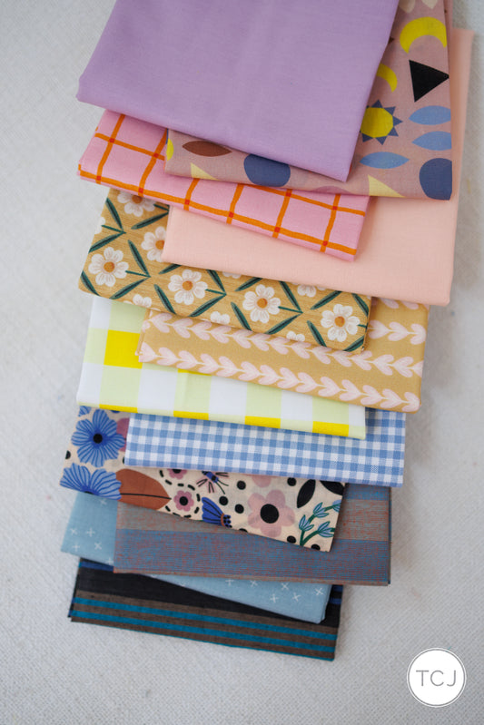 Retro Petals - 12 piece FQ Bundle