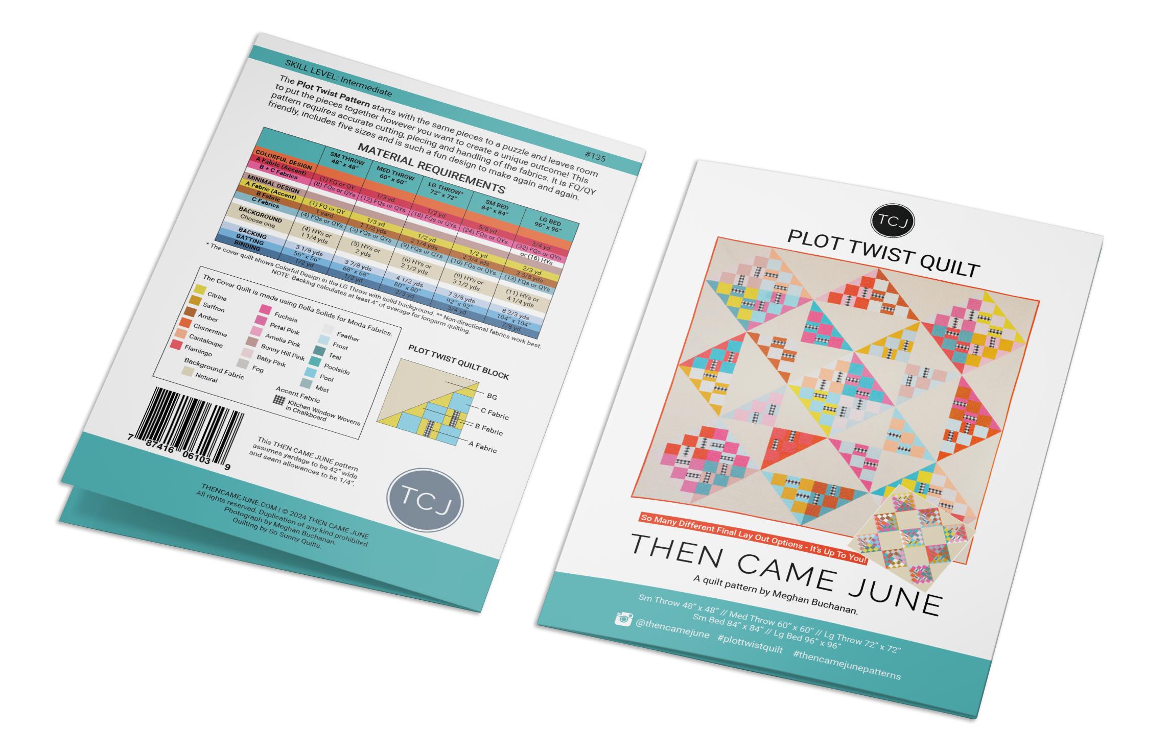Plot Twist Quilt Pattern - Printed – Then Came June