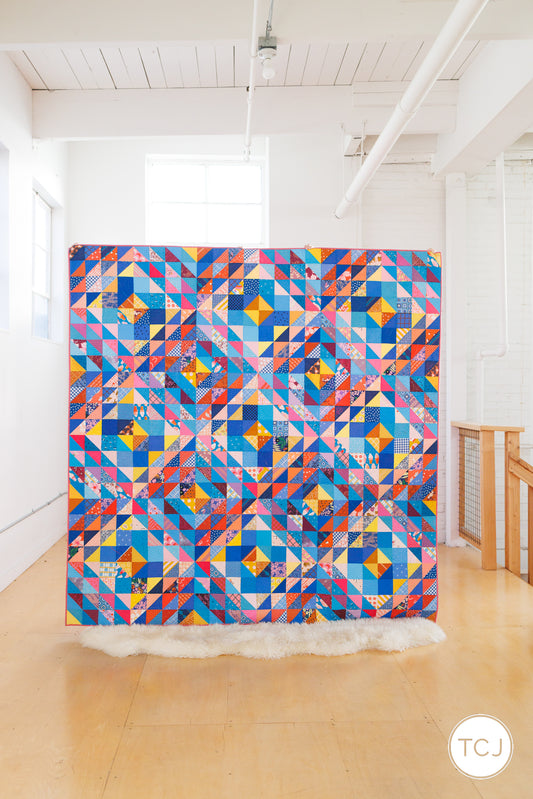 Diamond Ripples Quilt - Big Scrappy