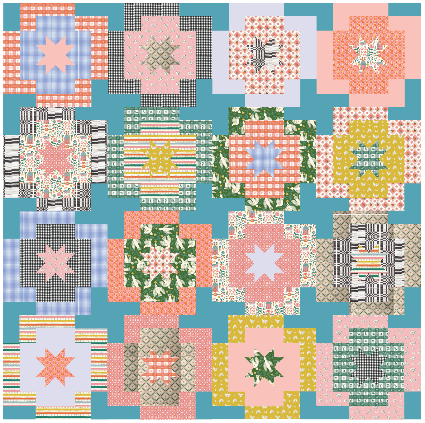 Homestead - 16 piece FQ Bundle