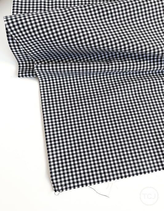 Carolina Gingham Binding - Black - 1/2 yard cut
