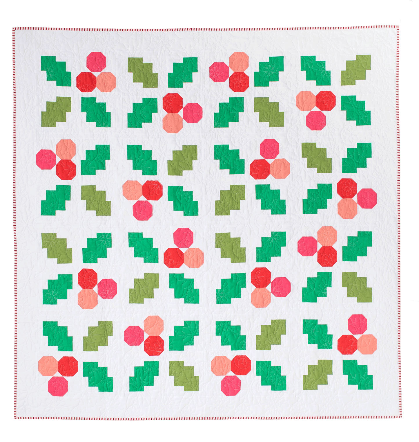 Holly Jolly Quilt Pattern - PDF