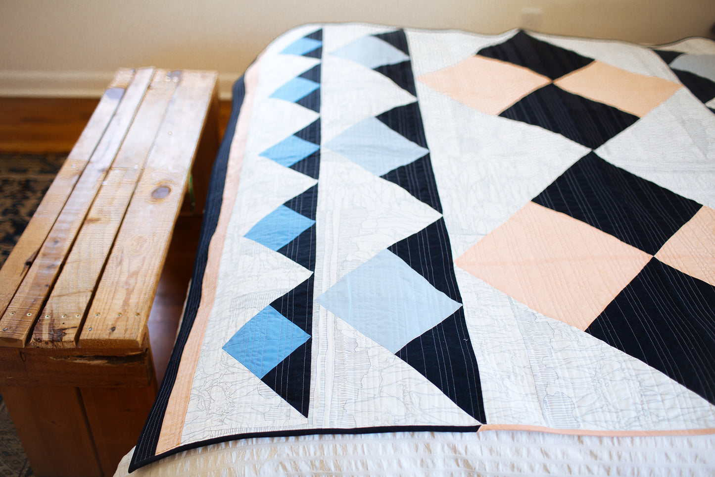 Double Mountain Quilt Pattern - PDF