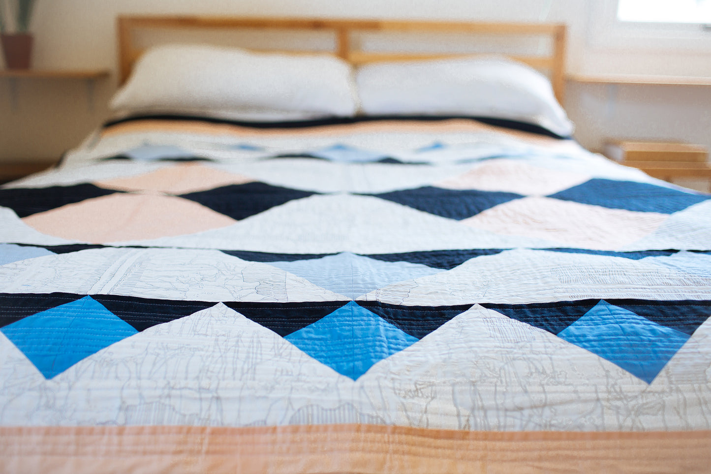 Double Mountain Quilt Pattern - PDF